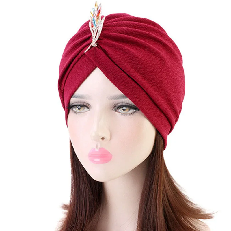 Сплав стразы аксессуары мусульманская шляпа Ретро стиль тюрбан для волос шапка
