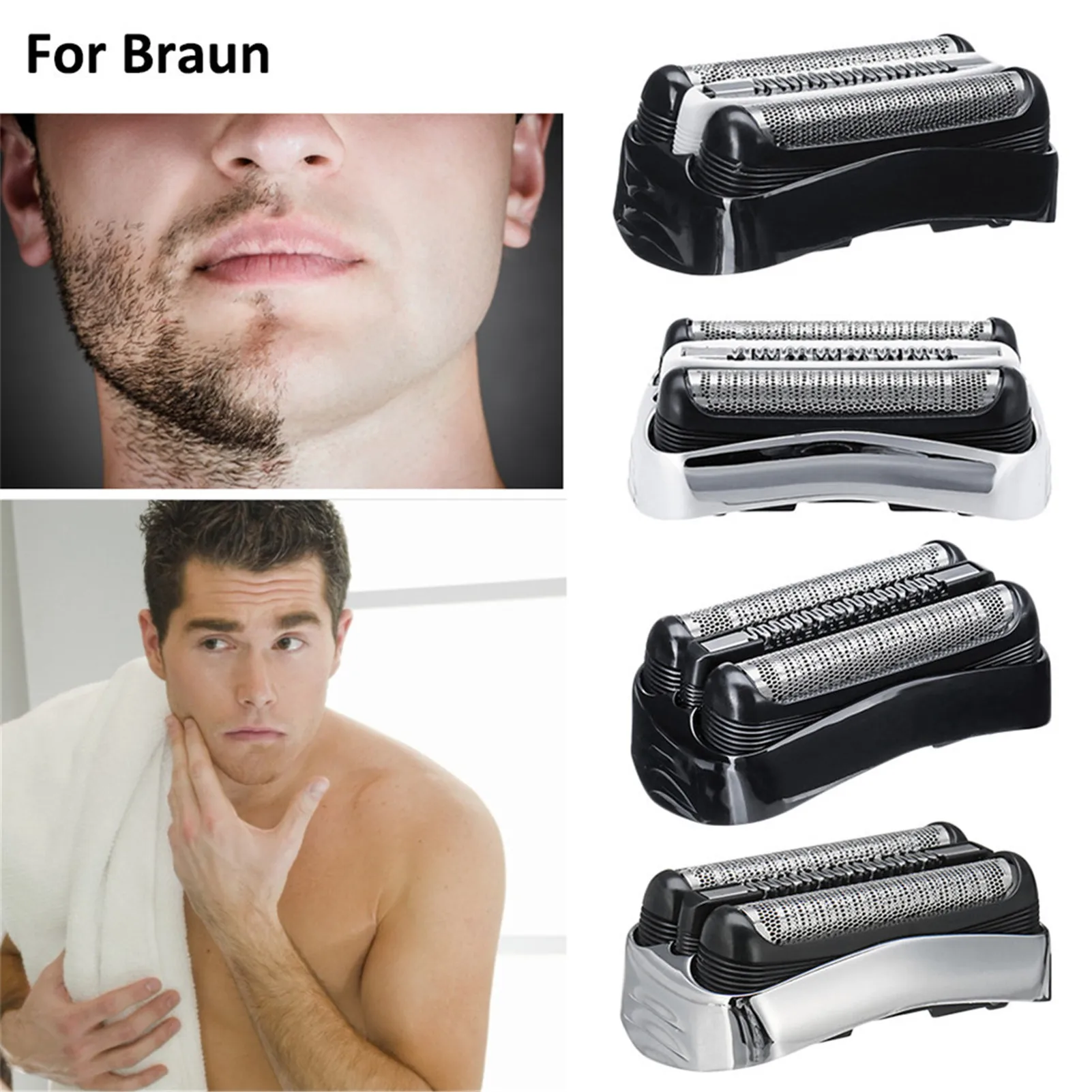 Головка сменная электробритва для Braun 32B 32S 21B 21S 3 Series 300S 301S 310S 320S 330S 340S 360S 380S 3000S 3010S |