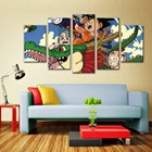 5 панелей мультфильм японское аниме Подарок Ультра модульные HD плакаты настенные картины Домашний декор холст картины