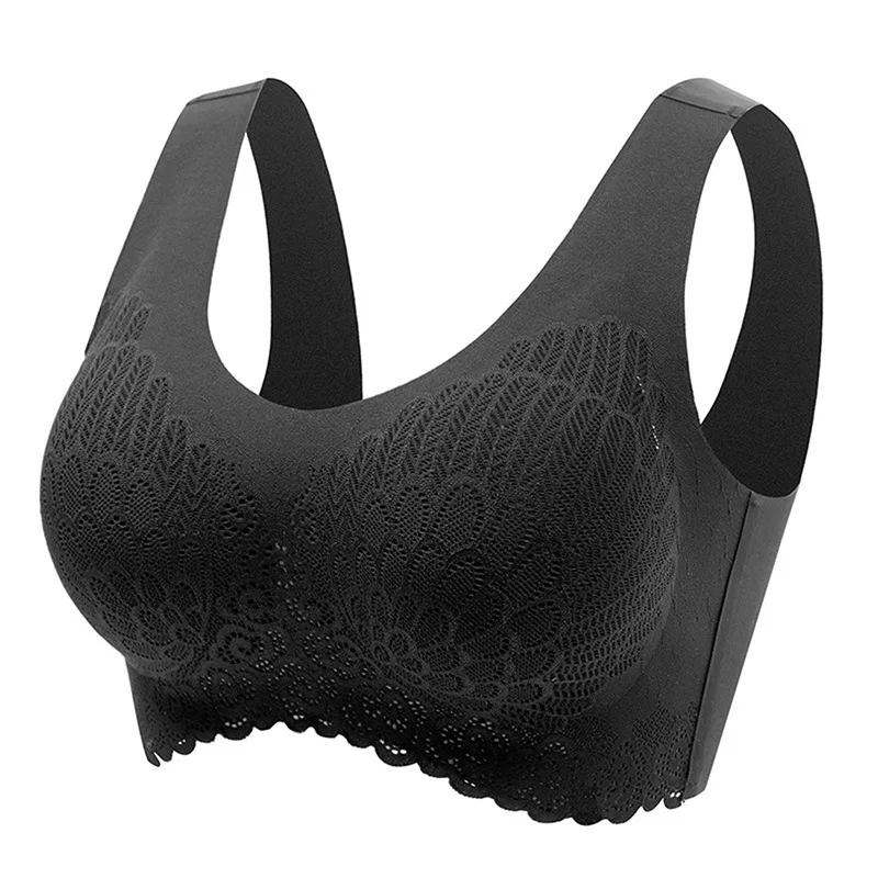 

Menore Bra Seamless Bras For Women Underwear BH Sexy Lace Brassiere Push Up Bralette With Pad Vest Top Bra 2021