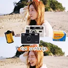 Многоразовая пленка для камеры Vibe Vintage Retro 501F 35 мм, чернаякраснаяшампанское, серебристаярозовая с пленкой Kodak Fuji 400