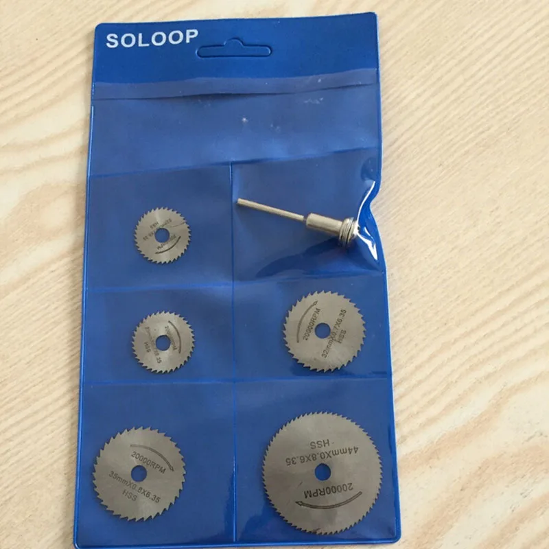 

7Pcs/Set Rotary Circular Saw Disc 22,25,32,35,44,50MM Cutter Power Tools Discs Mandrel Cutoff Multi tool HSS Steel Cutter