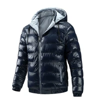 new autumn winter jacket men fashion parkas hooded men cotton padded coat double sided wear windproof jacket male