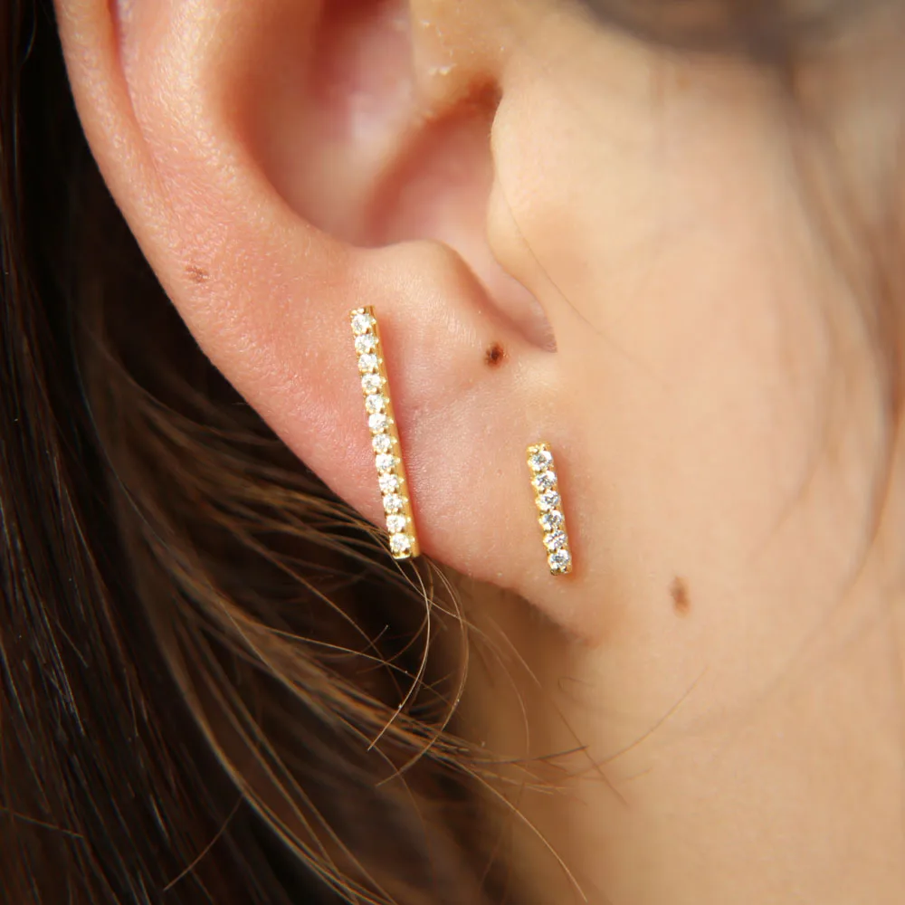 Распродажа новинка модные блестящие длинные шпильки из настоящего серебра 925