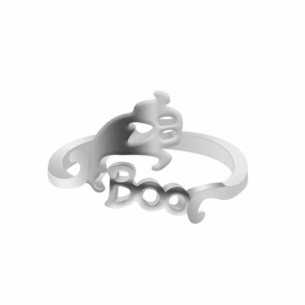 2PCS Cute Halloween Decoracion rings Jewelry Women Rings Witch Hats Broom Mop Pumpkin Lamp Alloy Finger Hollow Out Ring | Украшения и