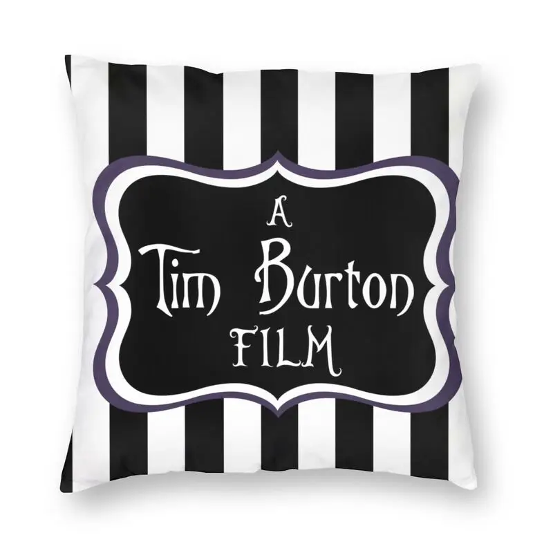 

Наволочка из пленки A Tim Бертон, 45x45 см, украшение, 3D печать, ужасы, кино, декоративная подушка для гостиной, двусторонняя