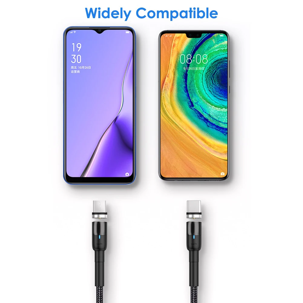 Магнитный кабель Micro USB 5 м для Samsung Android мобильный телефон Type-c зарядки iPhone XS XR 8