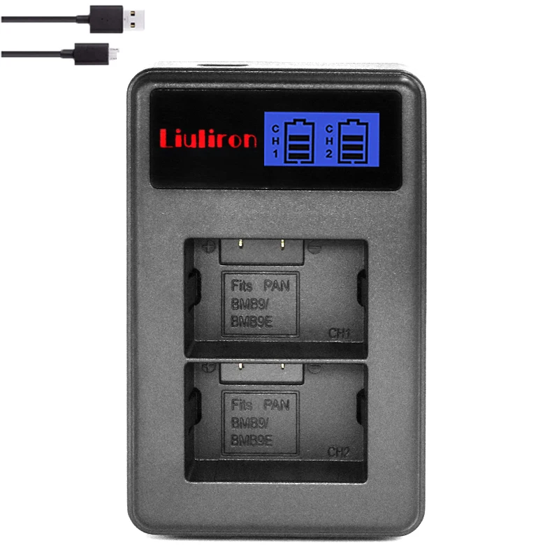 4 шт. DMW BMB9 BMB9E ДМВ Батарея + ЖК дисплей Dual USB Зарядное устройство для цифрового