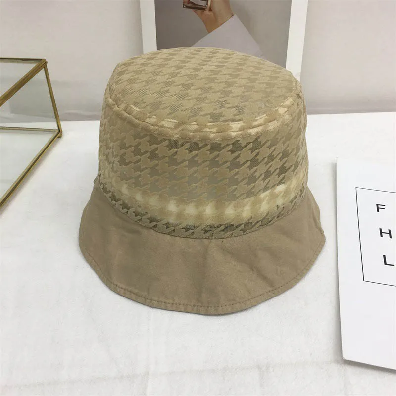2021 Hat Summer New Women Washed Cotton Bucket Hats Fashion Patchwork Breathable Simplicity Sun Protection Basin Cap QDKPOTC