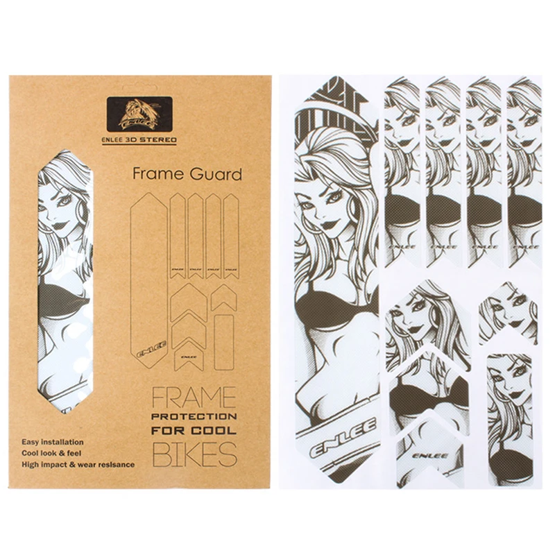 MTB 3D наклейки износостойкие противоскользящие водонепроницаемые защитные для