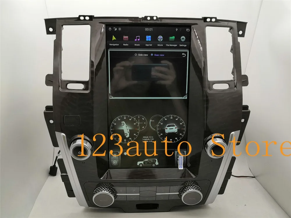 13,6 дюймов вертикальный Tesla стиль Android 8,1 автомобильный DVD gps плеер Мультимедиа naivigation для NISSAN PATROL 2010- PX6 HDMI