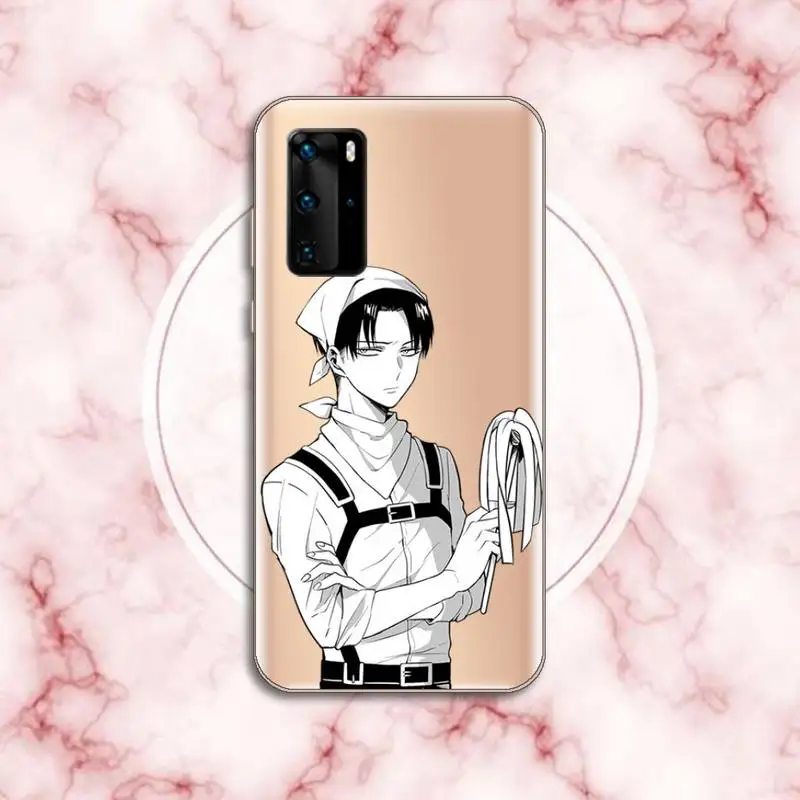 

Attack On Titan Phone Case Transparent for Huawei P20 P30 P40 lite pro P smart 2019 honor 8x 10i
