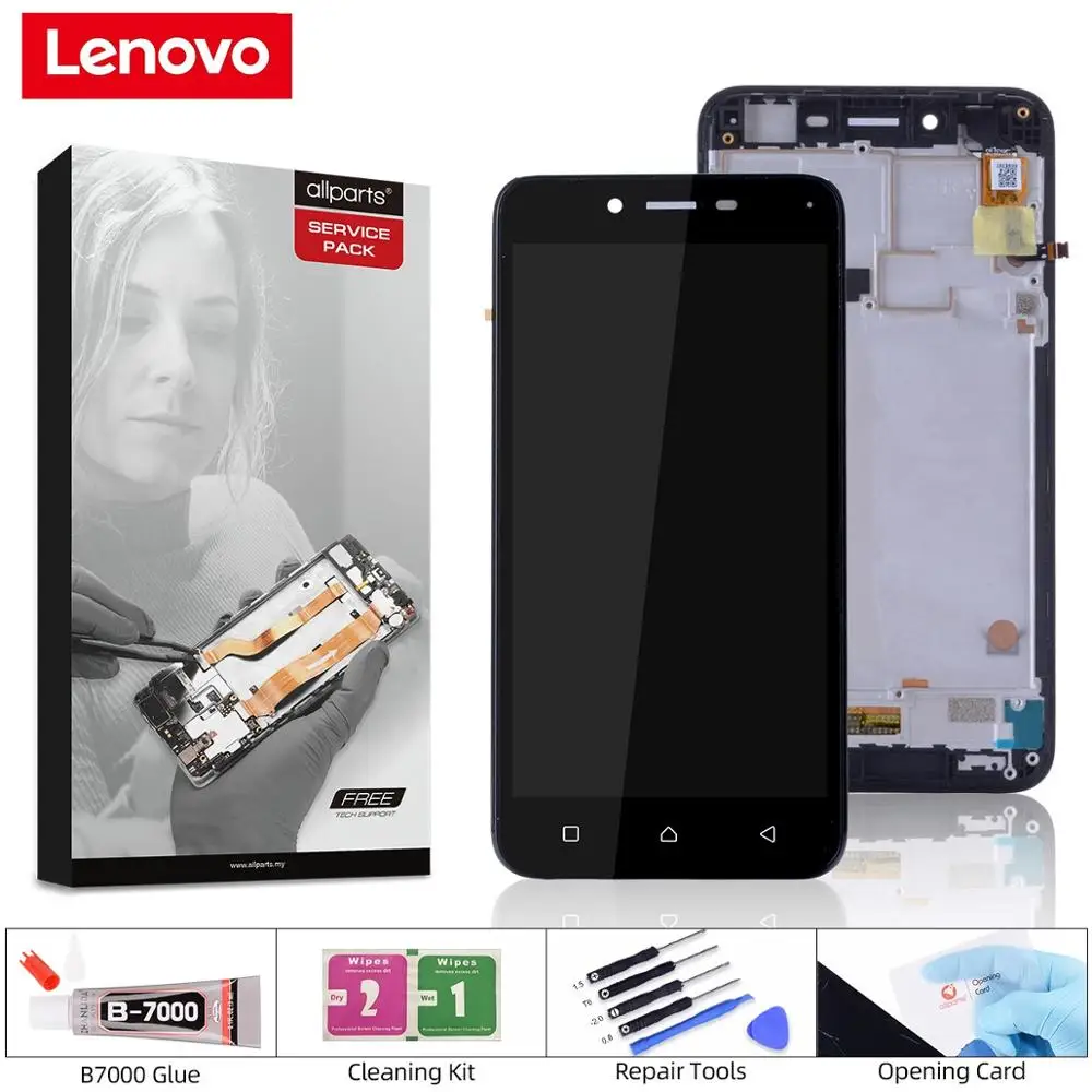 Дисплей для Lenovo Vibe K5 A6020A40 A6020 A40 LCD в сборе с тачскрином на рамке Оригинал черный