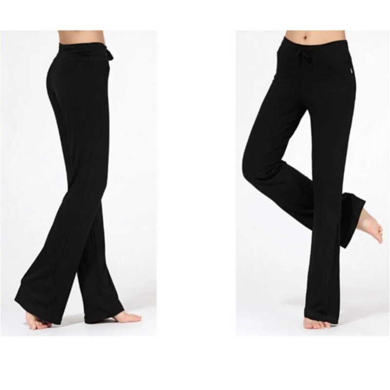 

Sexy Mid Waist Wide Leg Flowy Pants Women 2021 Female Trousers Casual Womens Summer Cotton Beach Long Loose Harem Pants
