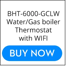 Умный дом BHT-6000-GALW водяное Напольное отопление ЖК сенсорный экран Wifi термостат с пультом дистанционного управления работает с Alexa Google Home