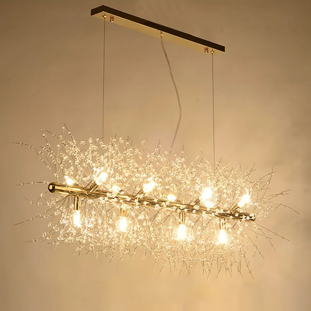 

2021 dandelion crystal chandelier modern lighting pendant lamp for living room dining home decor WF-P40GD winford