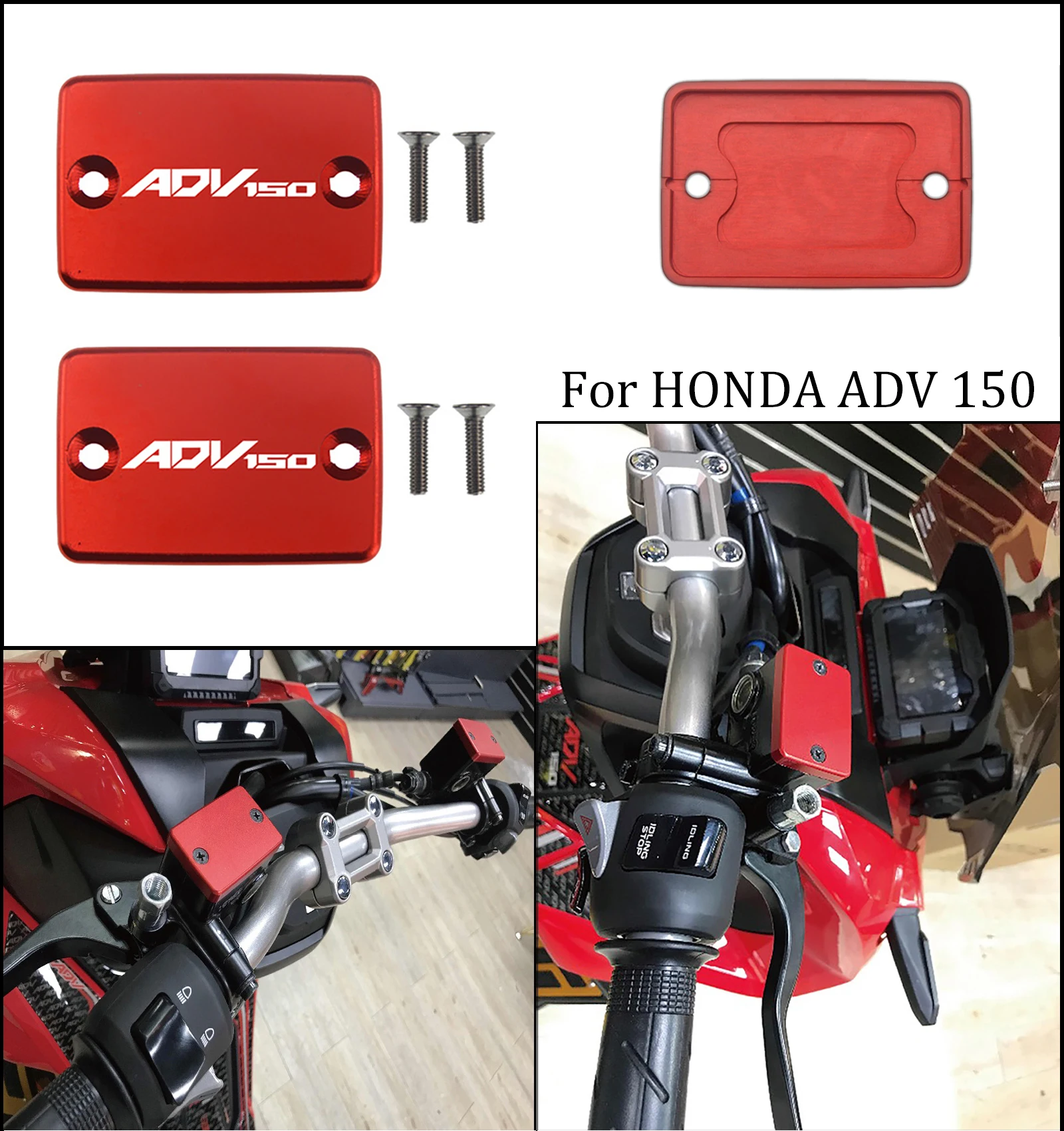 Mtkracing para adv 150 adv150 2019 2020 acessórios da motocicleta freio dianteiro fluido rerservoir tampa do cilindro|Боковые зеркала