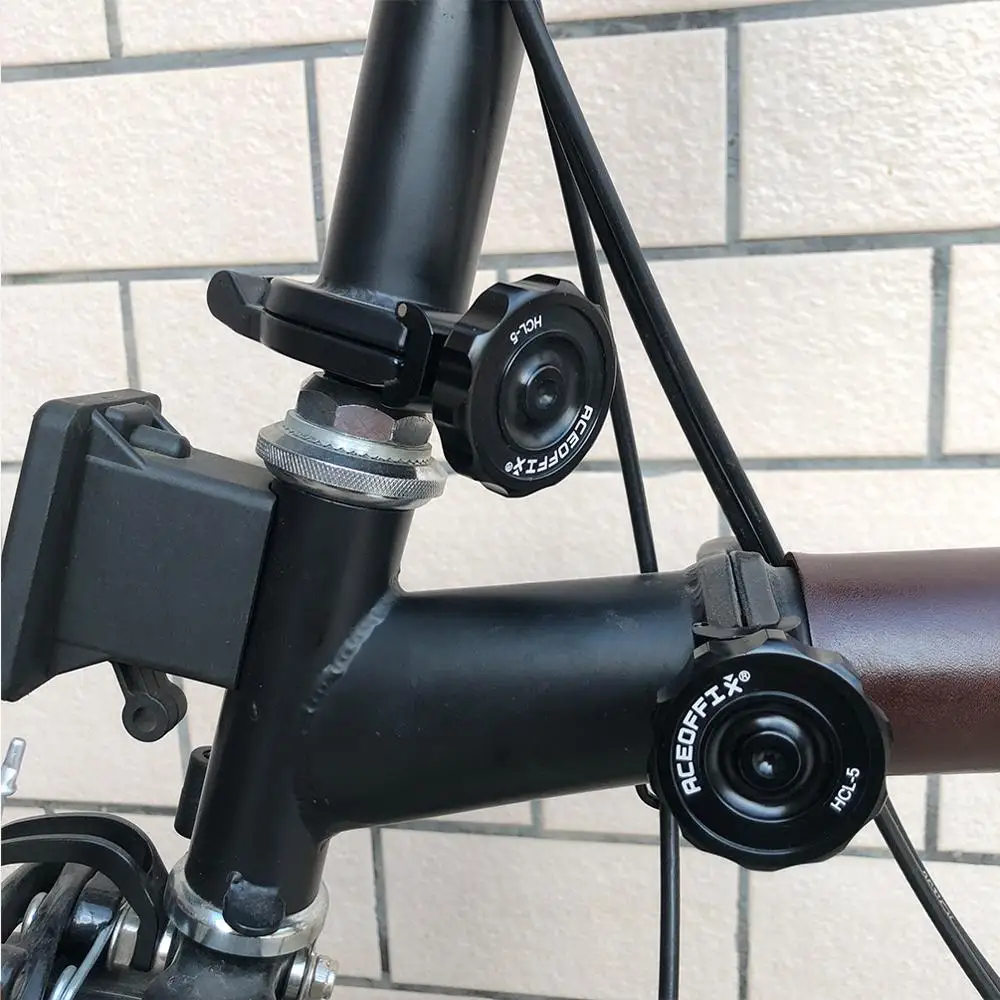 

TWTOPSE 108g Disc Magnetic Cycling Bike Bicycle Hinge Clamp Plate For Brompton Folding Bike 3SIXTY C Clamp Plate Aluminum Alloy