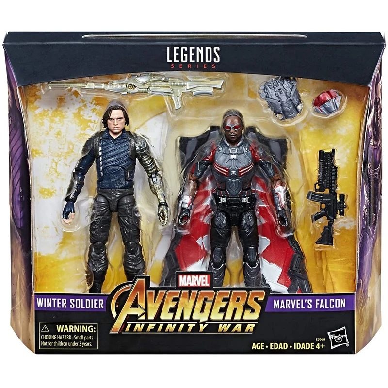 

Hasbro Marvel Legends Series Winter Soldier & Falcon Action Figure Anime Model Doll Decoration Toy Children's Birthday Gift