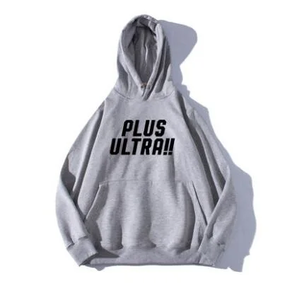 

High-Q Unisex Anime My Hero Academia Plus Ultra Pullover Hooded Hoodie Sweatshirts Jacket Coat