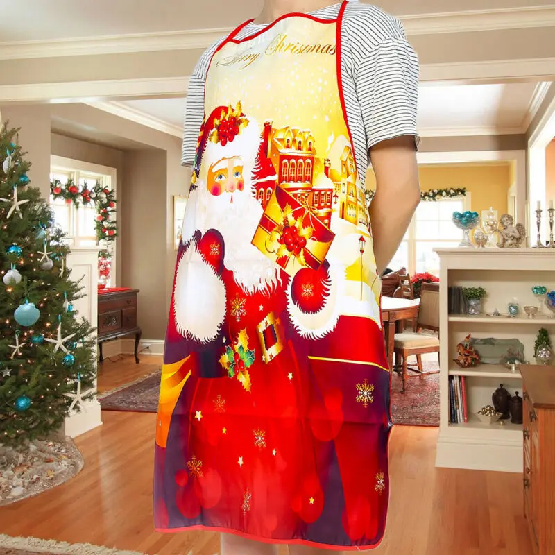 1pcs Merry Christmas Apron Happy New Year Ornaments Gift Decorations for Home Xmas Decor Natal Navidad 2022 | Дом и сад