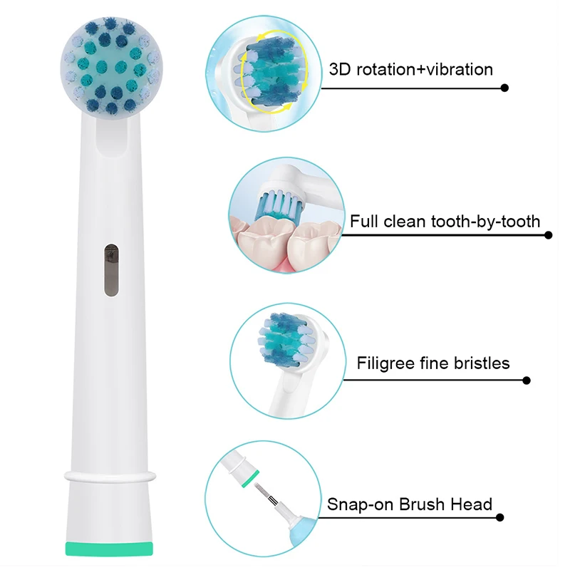 12 шт. сменные головки для электрической зубной щетки Oral B Braun Vitality Precision Clean/Trizone с