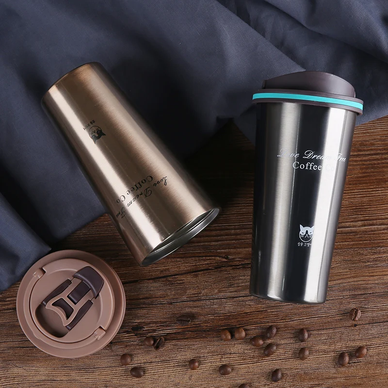 

500ml Stainless Steel Vacuum Flasks thermo Cup Coffee Tea Travel Mug Thermol Bottle portable car thermos water bottle Insulation