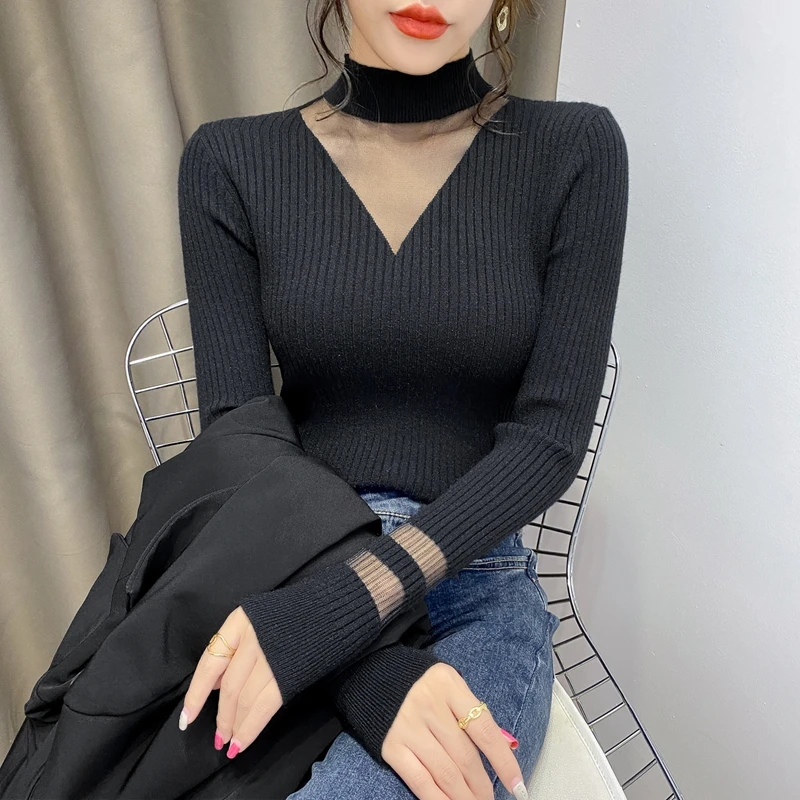 

216751 комната 5 рядов с 1 полкой] настоящая съемка однотонная кружевная рукав вертикальная полоса трикотажная нижняя рубашка [1038] 42