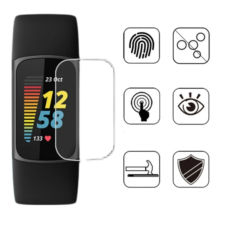 

5 шт./упаковка, гибкая Защитная пленка для Fitbit Charge 5