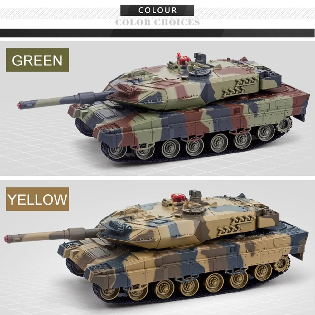 1/24 масштаб немецкий Леопардовый боевой танк A6 инфракрасный RC со звуком и огнями