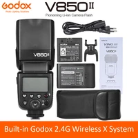 godox v850ii gn60 off camera 18000s hss flash speedlite 2 4g wireless x system li ion battery for canon nikon dslr cameras