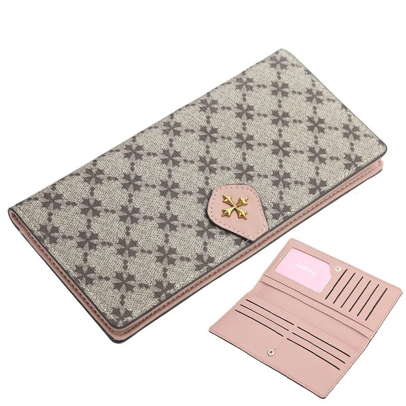 pink Длинные женские кошельки, высокое качество, женские кошельки из искусственной кожи, 11 держателей карт, брендовые Модные женские кошельки, кошелек для девочек - Цвет: pink