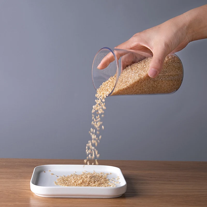 Superimposed Grain Storage Tank Useful Food Box Plastic Kitchen Sealed Jar Fresh-keeping | Дом и сад