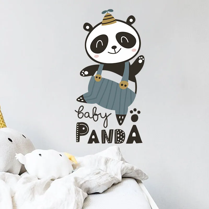 

Lovely Cartoon Panda Wall Stickers for Children's Room Living Room Bedroom Wall Decoration Home Decoration Door Stickers