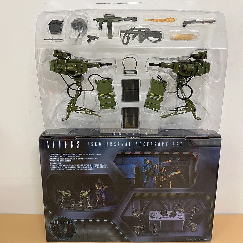 

Alien Uscm Accessory Set PVC NECA Action Figure 14pcs/Set Collectible Model Toys