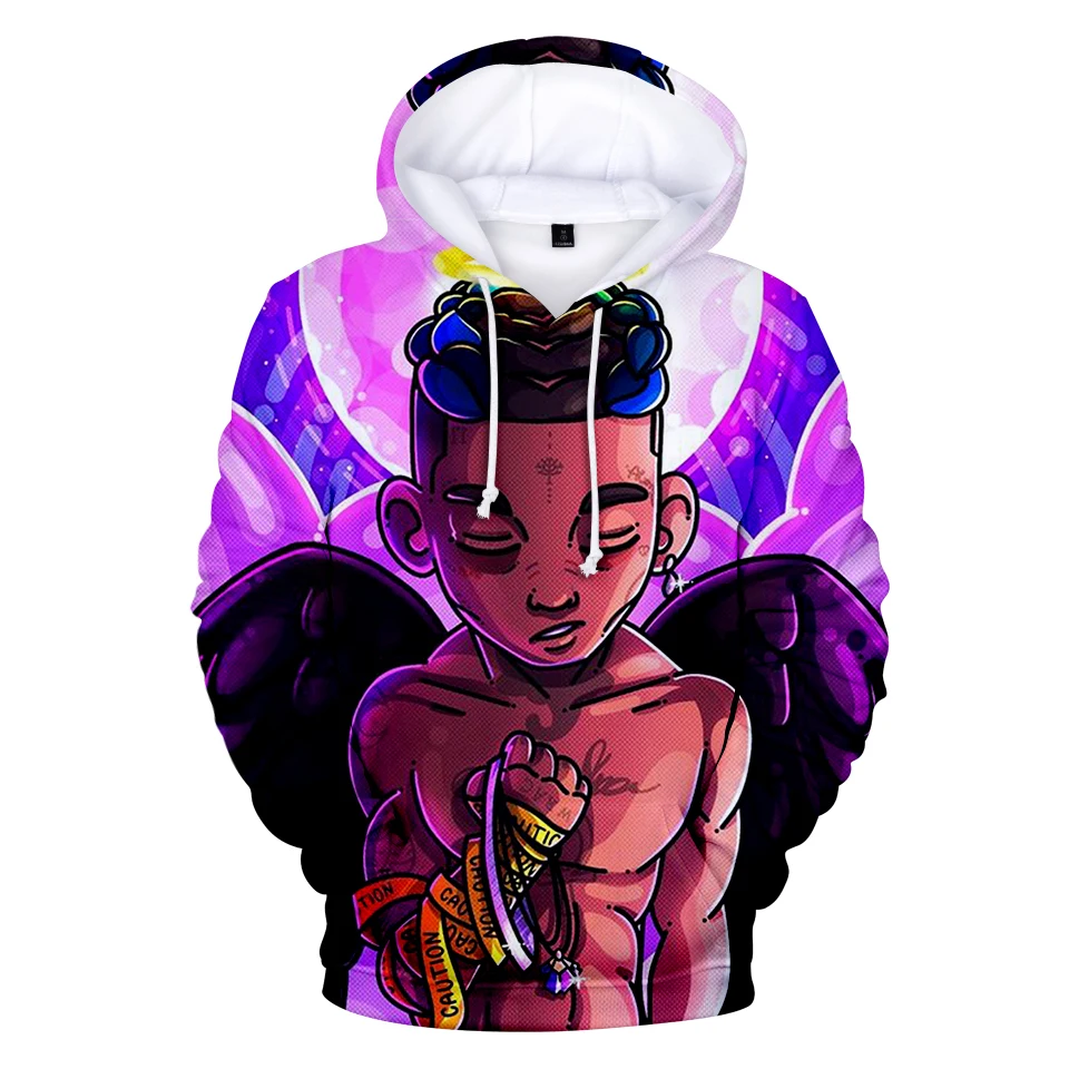 XXXTentacion 3D Hoodies Men's Women Fashion Casual Hip Hop Streetwear Hoodie Rapper Print Men Fall/Winter Sweatshirt Top | Мужская