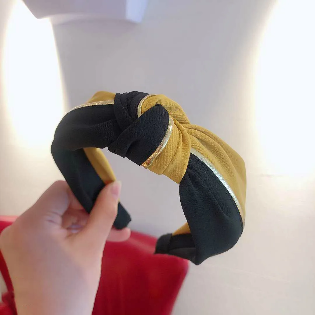 

Европейская и американская новая Всесезонная свежая и простая повязка для волос тканевые аксессуары ручной работы