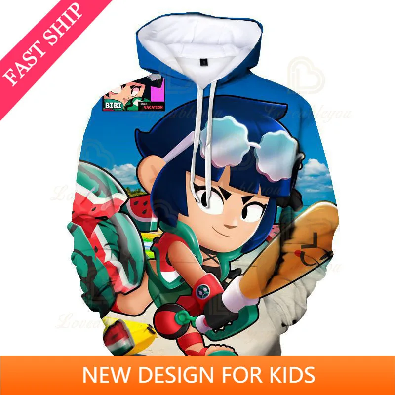 

Brawings Nita and Star,Boys Girls Cartoon Jacket Tops Teen Clothes 3 To 14 Years, Spike Kids Hoodies Spike Game 3D Sweatshirt