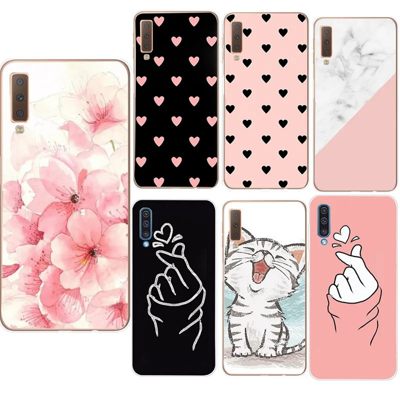 Милый чехол для Samsung Galaxy S8 Plus мягкий силиконовый бампер S7 Edge S9 S10 Lite A7 2018 | Мобильные