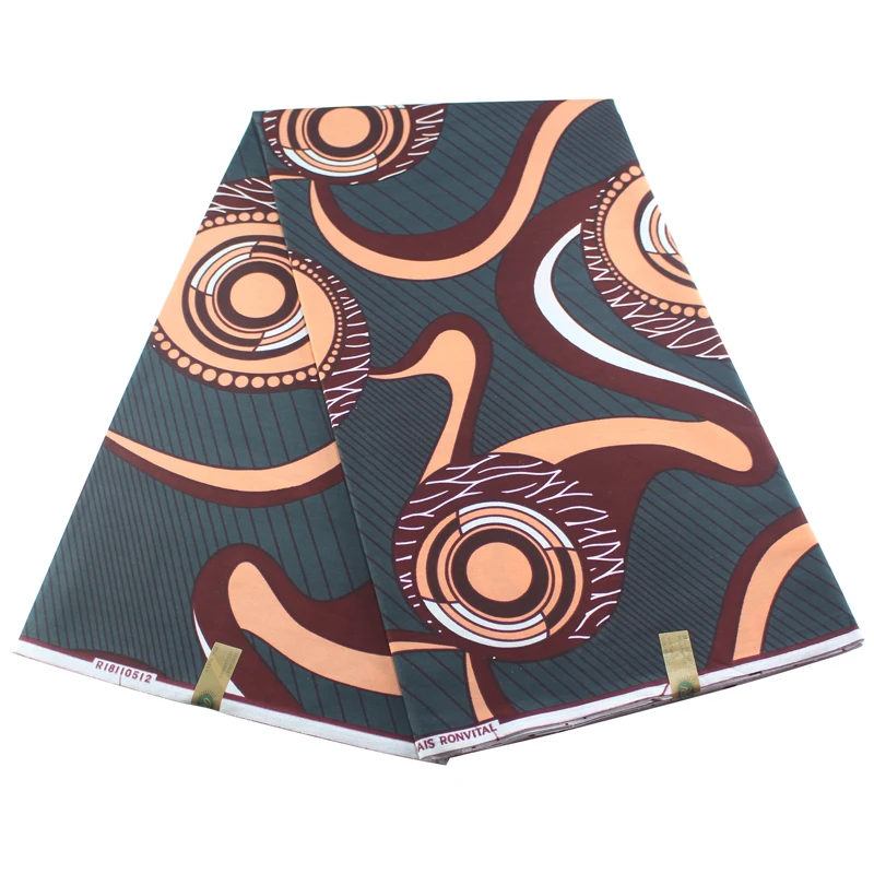 Новинка 2019 модная африканская настоящая 100% хлопковая ткань с принтом воска из