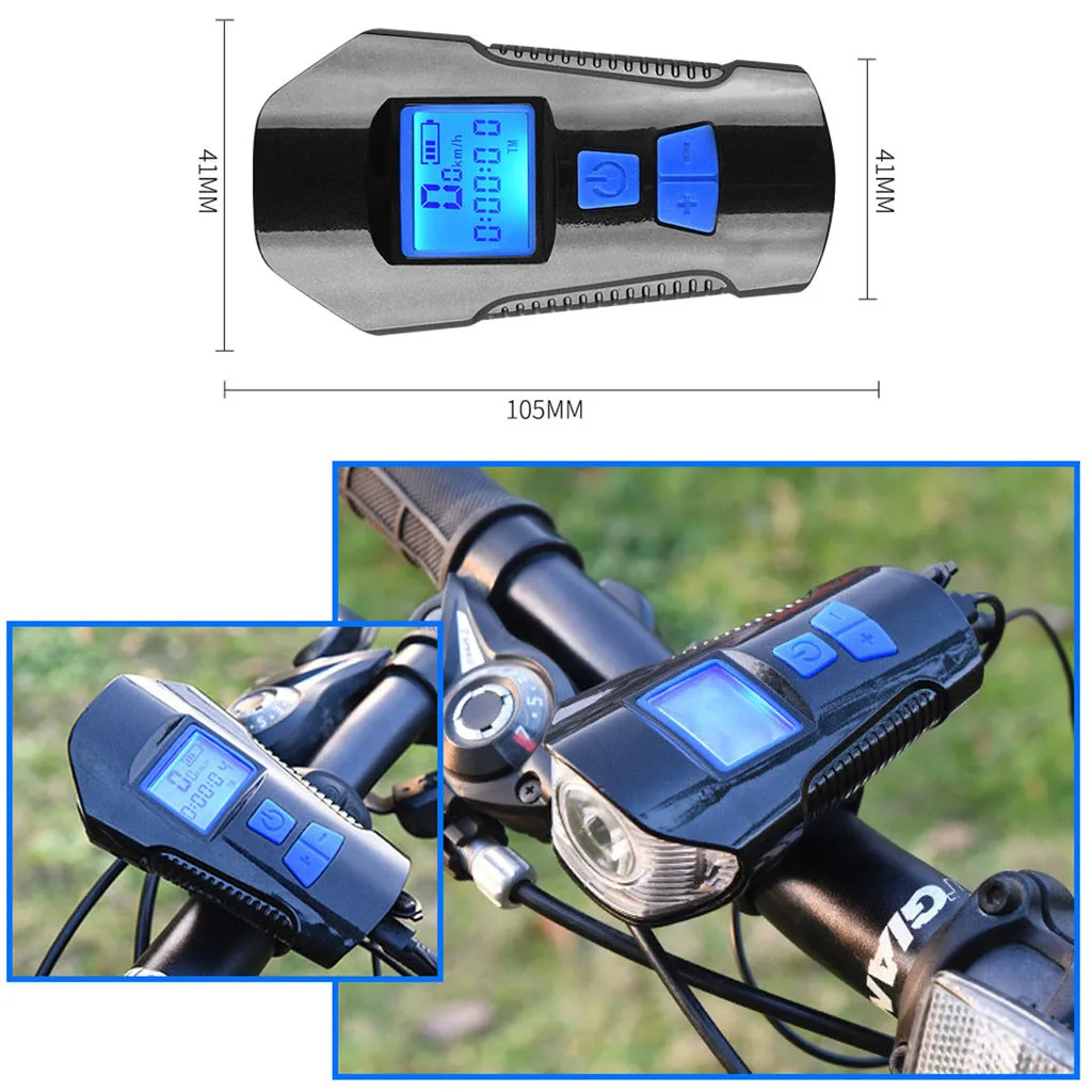 

Bicycle Lights Waterproof Bicycle Light USB Charging Bike Front Light Flashlight Handlebar Outdoor Accesorios para bicicletas