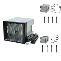 3x optical drive bay to 4 bay 3 5inch sata sas hdd cage rack bracket hard drive tray caddy adapter with sata 3 0 cable