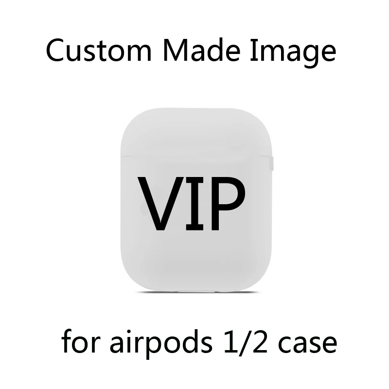 VIP выполненный на заказ беспроводной Bluetooth чехол для наушников Airpods 1/2 сумка