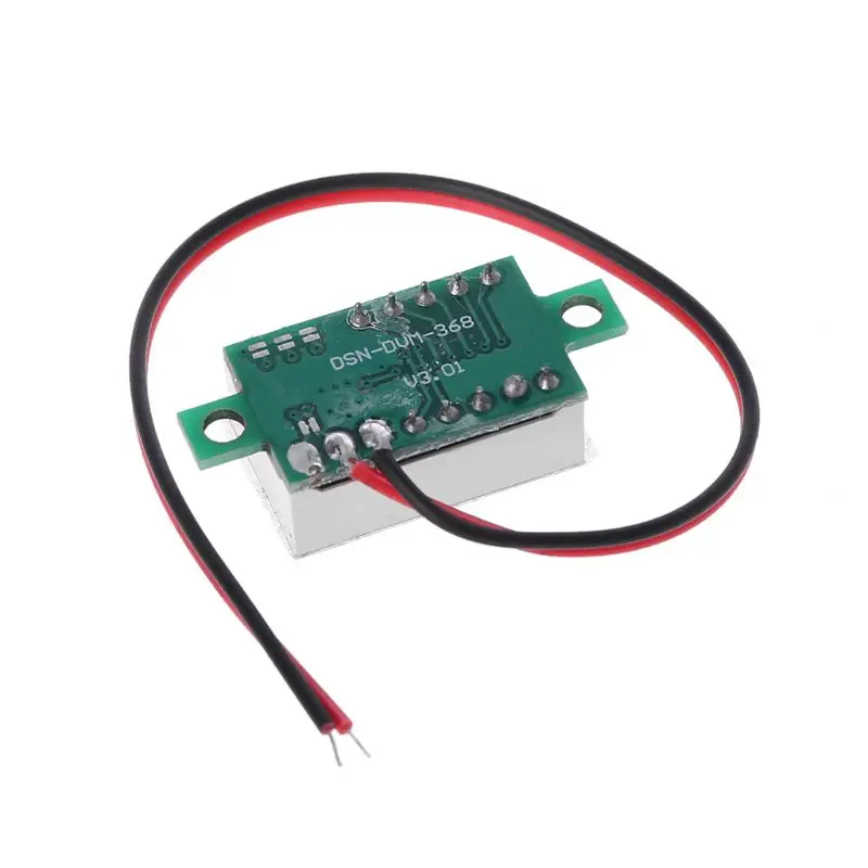 

203F 0.36" Digital Voltmeter DC 4.5-30V 2 Wires Red LED Display Panel Voltage Meter