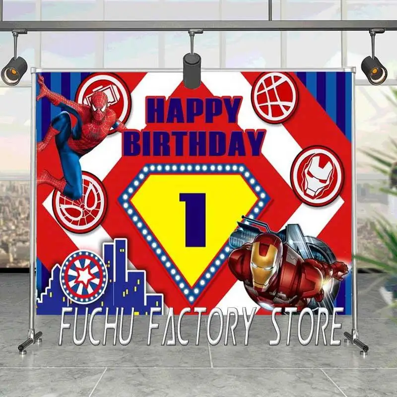 Фон с мультипликационным супергероем и изображением земли для студийной