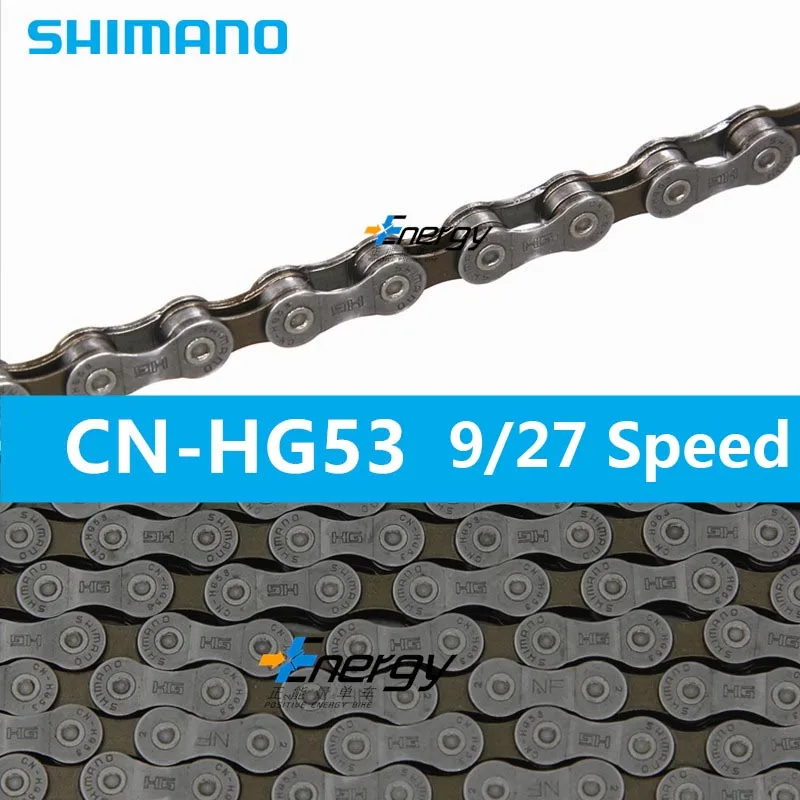 SHIMANO DEORE MTB горный велосипед HG53 9 скорость 116 звено велосипедная цепь прочное