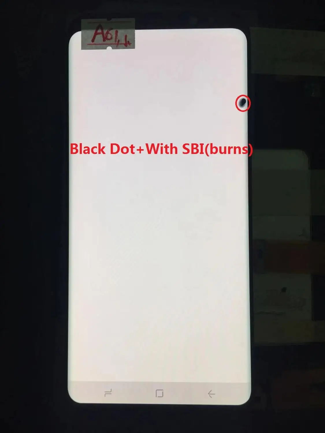NO.A61 Black Frame Original AMOLED with frame for Samsung Galaxy S8+ PLUS G955A G955U G955F G955V LCD display touch screen assembly with dots - Цвет: NO.A61 Black Frame