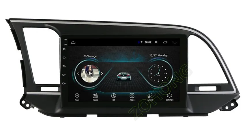 DSP 2.5D Android 9,0 автомобильный dvd мультимедийный плеер для hyundai Elantra Авто gps навигация автомобиля Радио Стерео рекордер