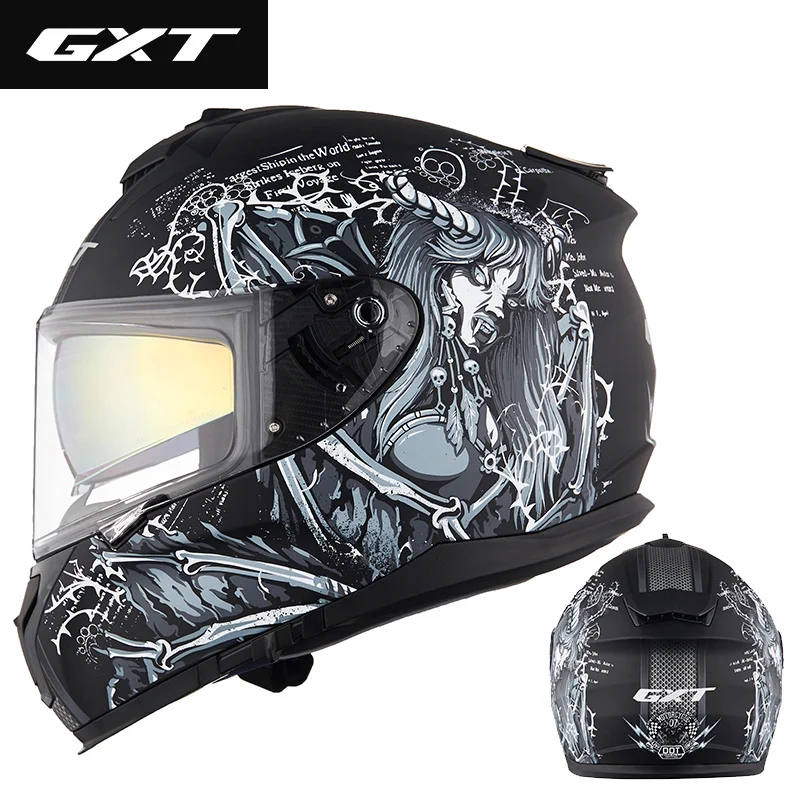 

Gxt-601 motorcycle helmet, dual lens racing helmet, motorcycle helmet, SUV helmet, approved helmet