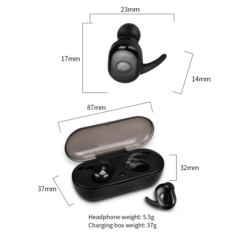 1350 Bluetooth 5,0 наушники спортивные наушники с крючками TWS Super Bass Ture беспроводные наушники для мобильного телефона Быстрая